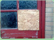 boarded up Fawley